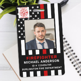 Feuerwehr Personalisiertes Foto Feuerwehrmann-ID Ausweis