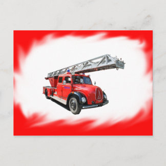 Feuerwehr-Postkarte Postkarte