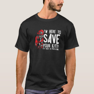 Feuerwehr-Profi-Rettungskatze Feuerwehrmann F T-Shirt