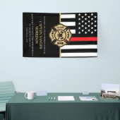 Feuerwehr-Ruhestandsfeier Banner (Messeveranstaltung)