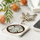 Feuerwehr-rundes Abzeichen Schlüsselanhänger (Seite)