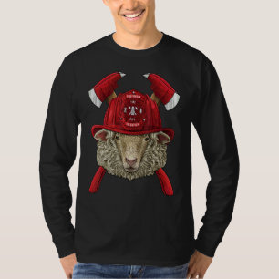 Feuerwehr Schaf Feuerwehrjunge Kinder Feuerrettung T-Shirt