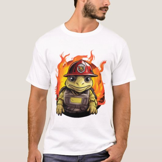 Feuerwehr-Schildkröte T-Shirt (Vorderseite)