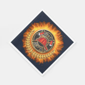 Feuerwehr Serviette (Ecke)