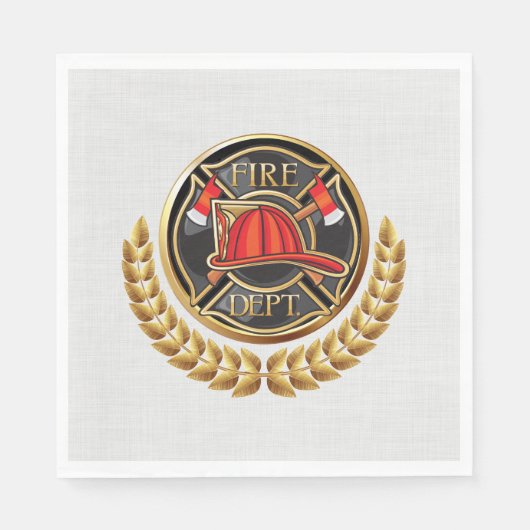 Feuerwehr Serviette (Vorderseite)