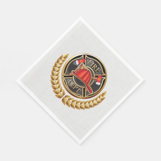 Feuerwehr Serviette (Ecke)