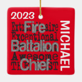 Feuerwehr-Sonderbeauftragter CUSTOM Keramikornament (Rückseite)