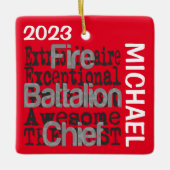 Feuerwehr-Sonderbeauftragter CUSTOM Keramikornament (Vorderseite)