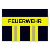 Feuerwehr Symbol Uniform Blau (Vorderseite (Horizontal))