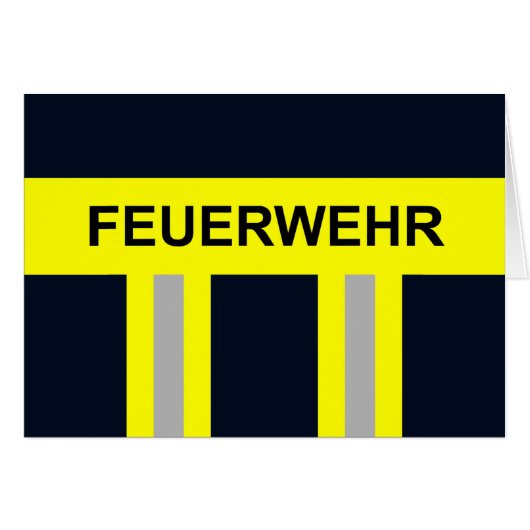 Feuerwehr Symbol Uniform Blau (Vorderseite (Horizontal))