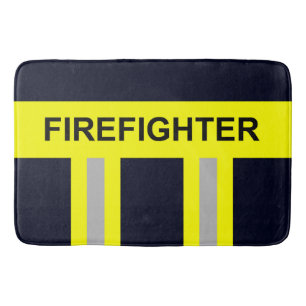 Feuerwehr Symbol Uniform Blau Badematte