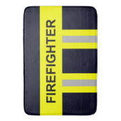 Feuerwehr Symbol Uniform Blau Badematte (Vorderseite Vertikal)