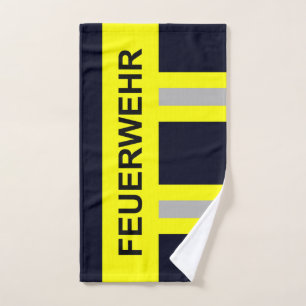 Feuerwehr Symbol Uniform Blau Handtuch