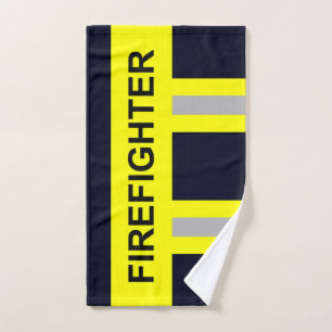 Feuerwehr Symbol Uniform Blau Handtuch