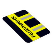 Feuerwehr Symbol Uniform Blau Magnet (Rechte Seite)
