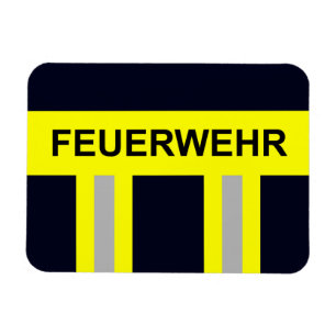 Feuerwehr Symbol Uniform Blau Magnet