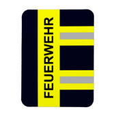 Feuerwehr Symbol Uniform Blau Magnet (Vertikal)