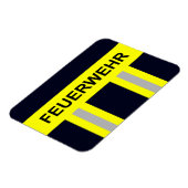 Feuerwehr Symbol Uniform Blau Magnet (Linke Seite)