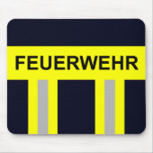 Feuerwehr Symbol Uniform Blau Mousepad