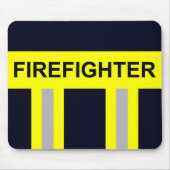 Feuerwehr Symbol Uniform Blau Mousepad (Vorne)