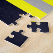 Feuerwehr Symbol Uniform Blau Puzzle (Seite)