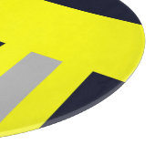 Feuerwehr Symbol Uniform Blau Schneidebrett (Ecke)