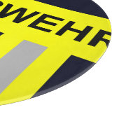 Feuerwehr Symbol Uniform Blau Schneidebrett (Ecke)