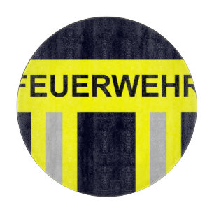Feuerwehr Symbol Uniform Blau Schneidebrett