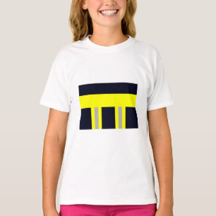 Feuerwehr Symbol Uniform Blau T-Shirt