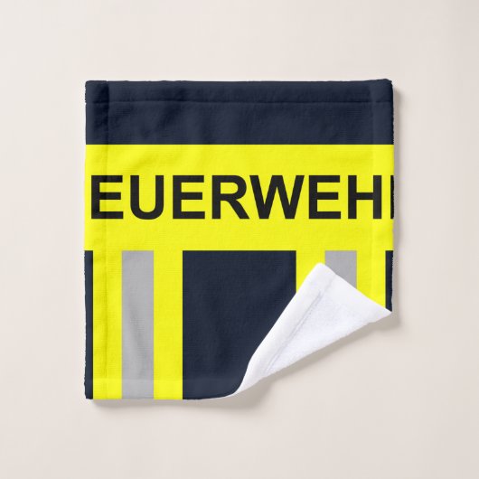 Feuerwehr Symbol Uniform Blau Waschlappen (Waschlappen)