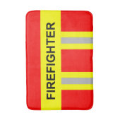Feuerwehr Symbol Uniform Rot Badematte (Vorderseite Vertikal)