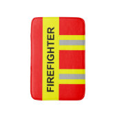 Feuerwehr Symbol Uniform Rot Badematte (Vorderseite Vertikal)