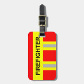 Feuerwehr Symbol Uniform Rot Gepäckanhänger (Vorderseite vertikal)
