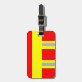 Feuerwehr Symbol Uniform Rot Gepäckanhänger (Vorderseite vertikal)