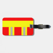 Feuerwehr Symbol Uniform Rot Gepäckanhänger (Rückseite horizontal)