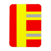 Feuerwehr Symbol Uniform Rot Magnet (Vertikal)