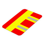 Feuerwehr Symbol Uniform Rot Magnet (Linke Seite)