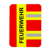 Feuerwehr Symbol Uniform Rot Magnet (Vertikal)