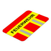 Feuerwehr Symbol Uniform Rot Magnet (Linke Seite)