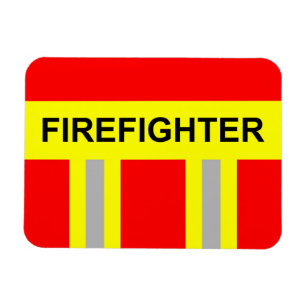 Feuerwehr Symbol Uniform Rot Magnet