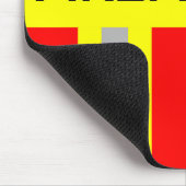 Feuerwehr Symbol Uniform Rot Mousepad (Ecke)