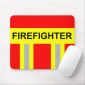 Feuerwehr Symbol Uniform Rot Mousepad (Mit Mouse)
