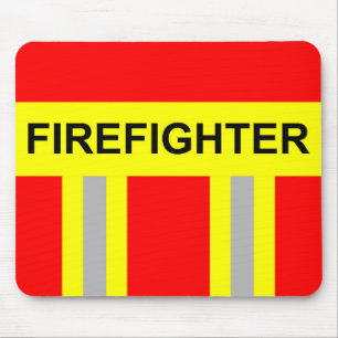Feuerwehr Symbol Uniform Rot Mousepad