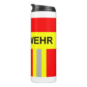 Feuerwehr Symbol Uniform Rot Thermosbecher (Nach rechts gedreht)