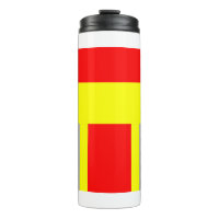Feuerwehr Symbol Uniform Rot Thermosbecher