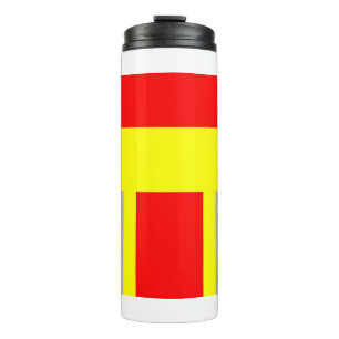 Feuerwehr Symbol Uniform Rot Thermosbecher