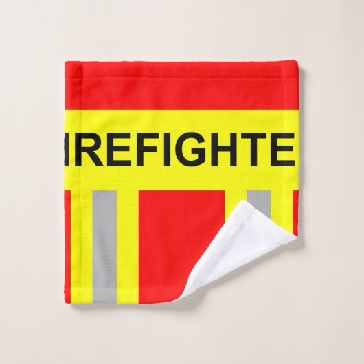Feuerwehr Symbol Uniform Rot Waschlappen (Waschlappen)