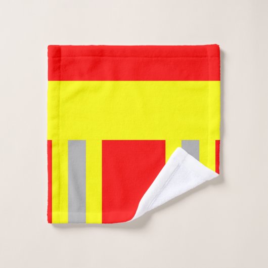 Feuerwehr Symbol Uniform Rot Waschlappen (Waschlappen)