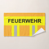 Feuerwehr Symbol Uniform Sandfarben Handtuch (Handtuch)