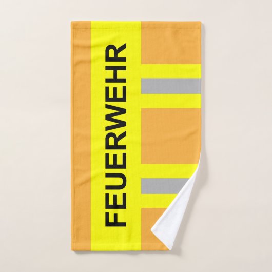 Feuerwehr Symbol Uniform Sandfarben Handtuch (Handtuch)